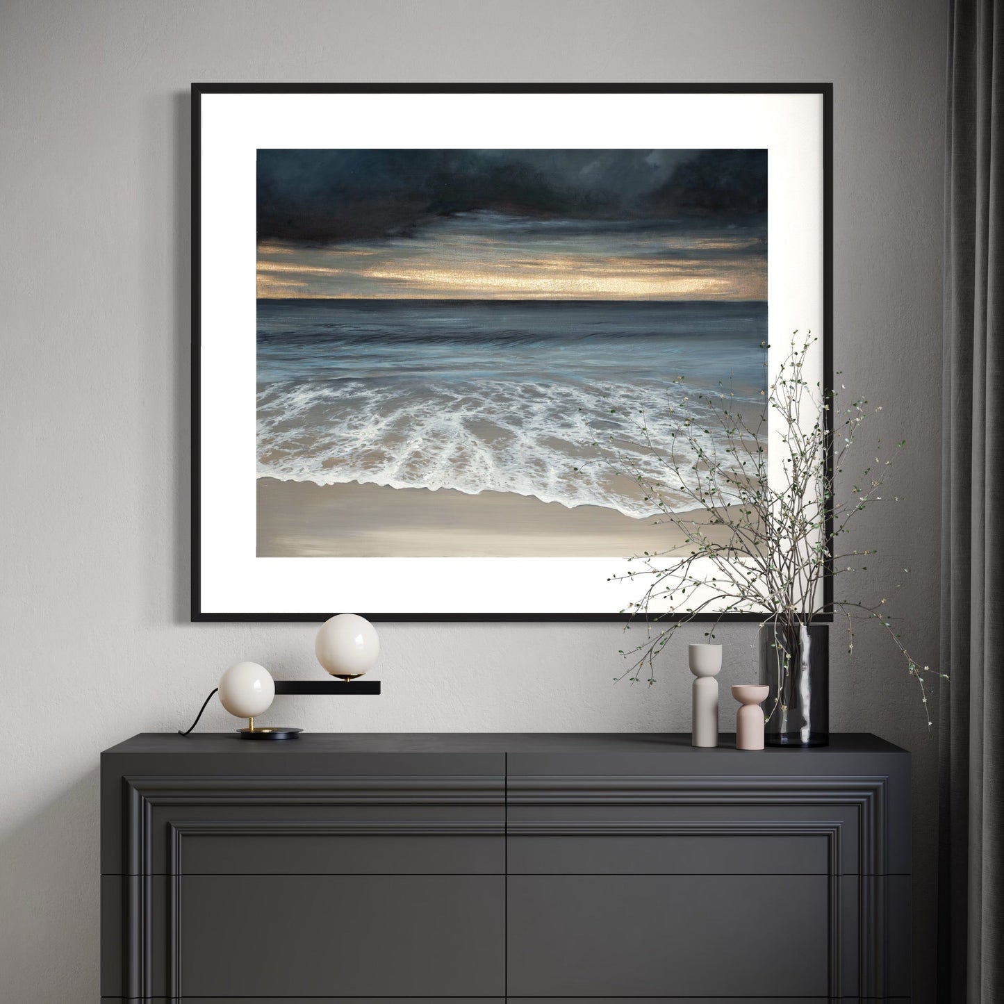 Serenity - Giclee Print with hand embellished gold