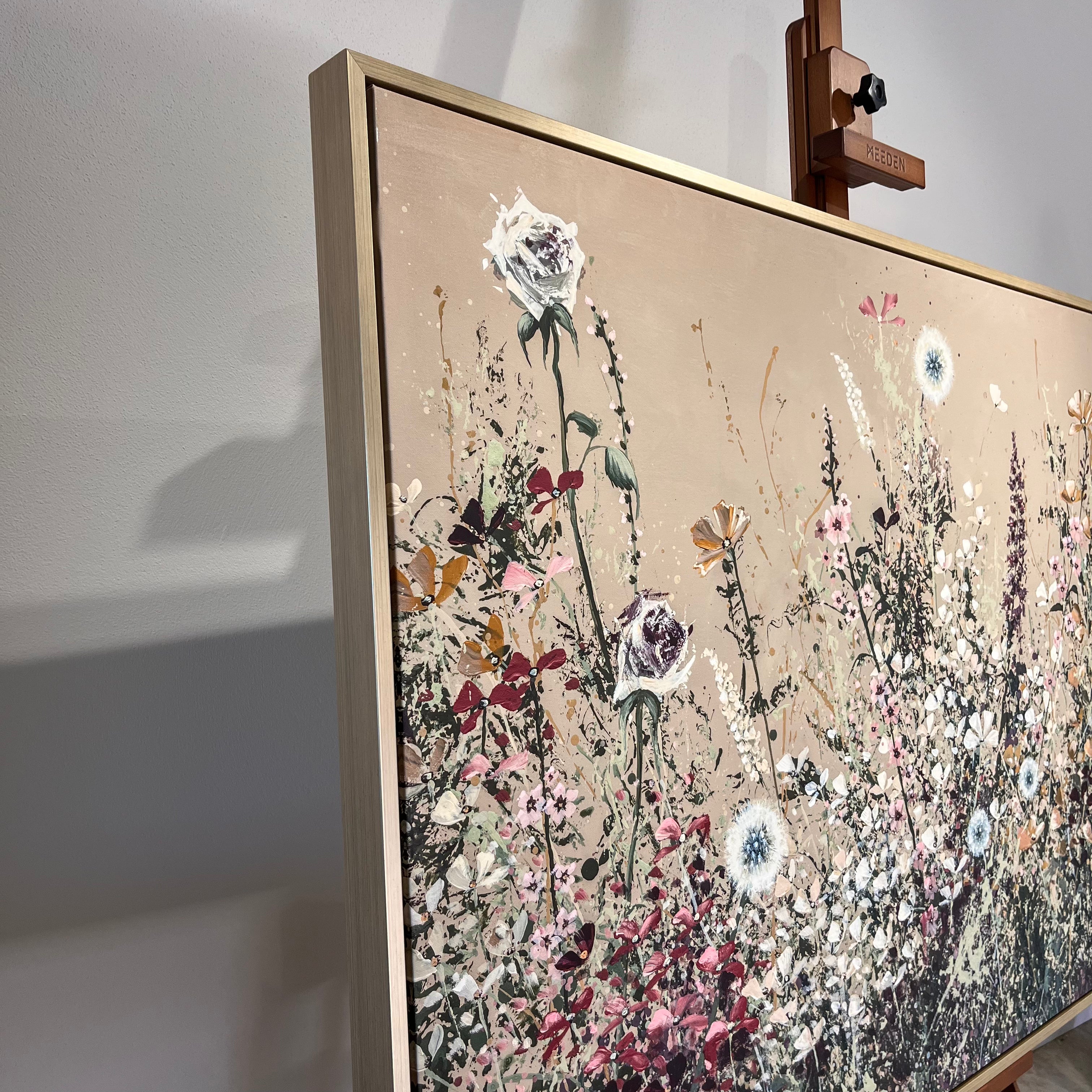 'Whispers Of The Meadow' Hand-Embellished Luxury Canvas