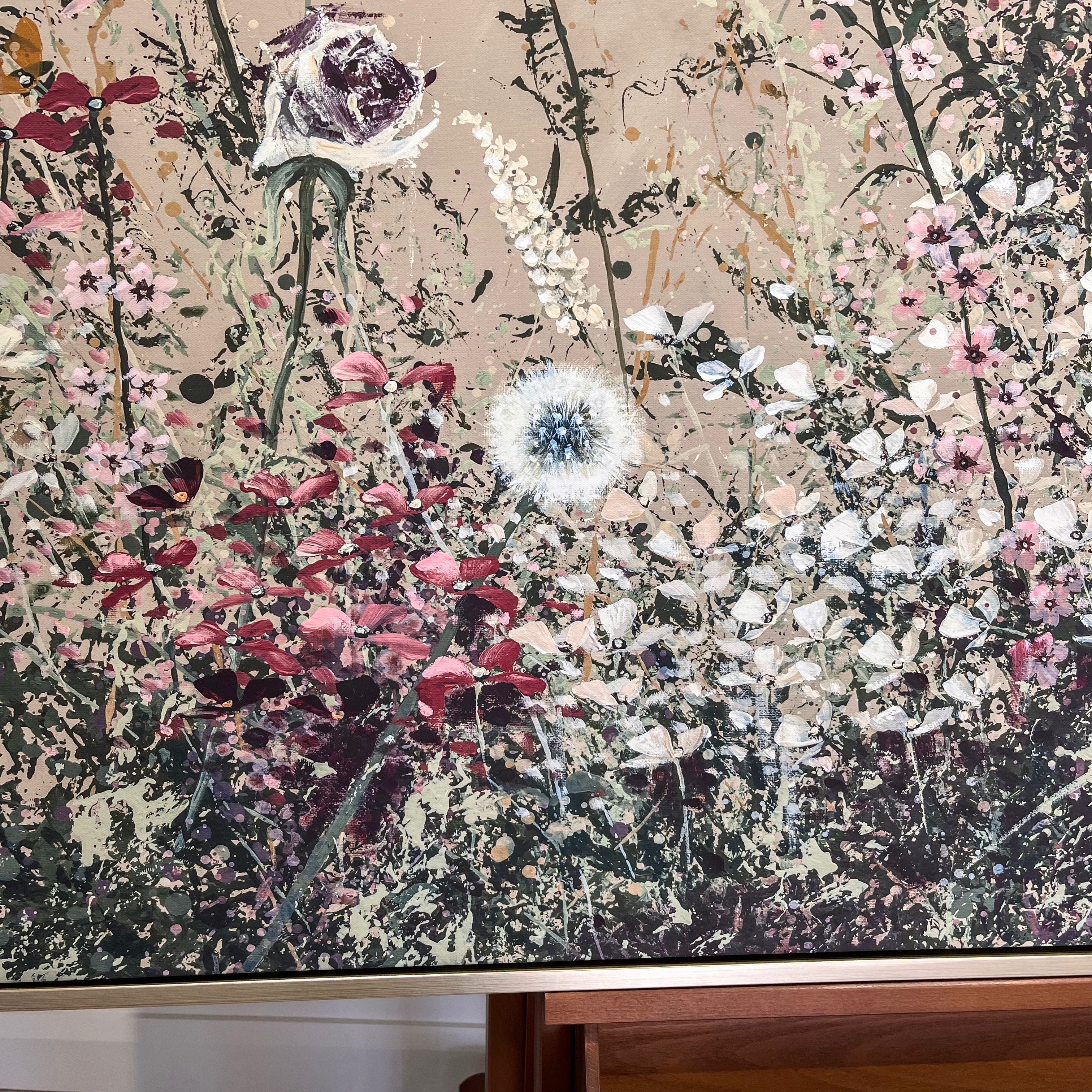 'Whispers Of The Meadow' Hand-Embellished Luxury Canvas