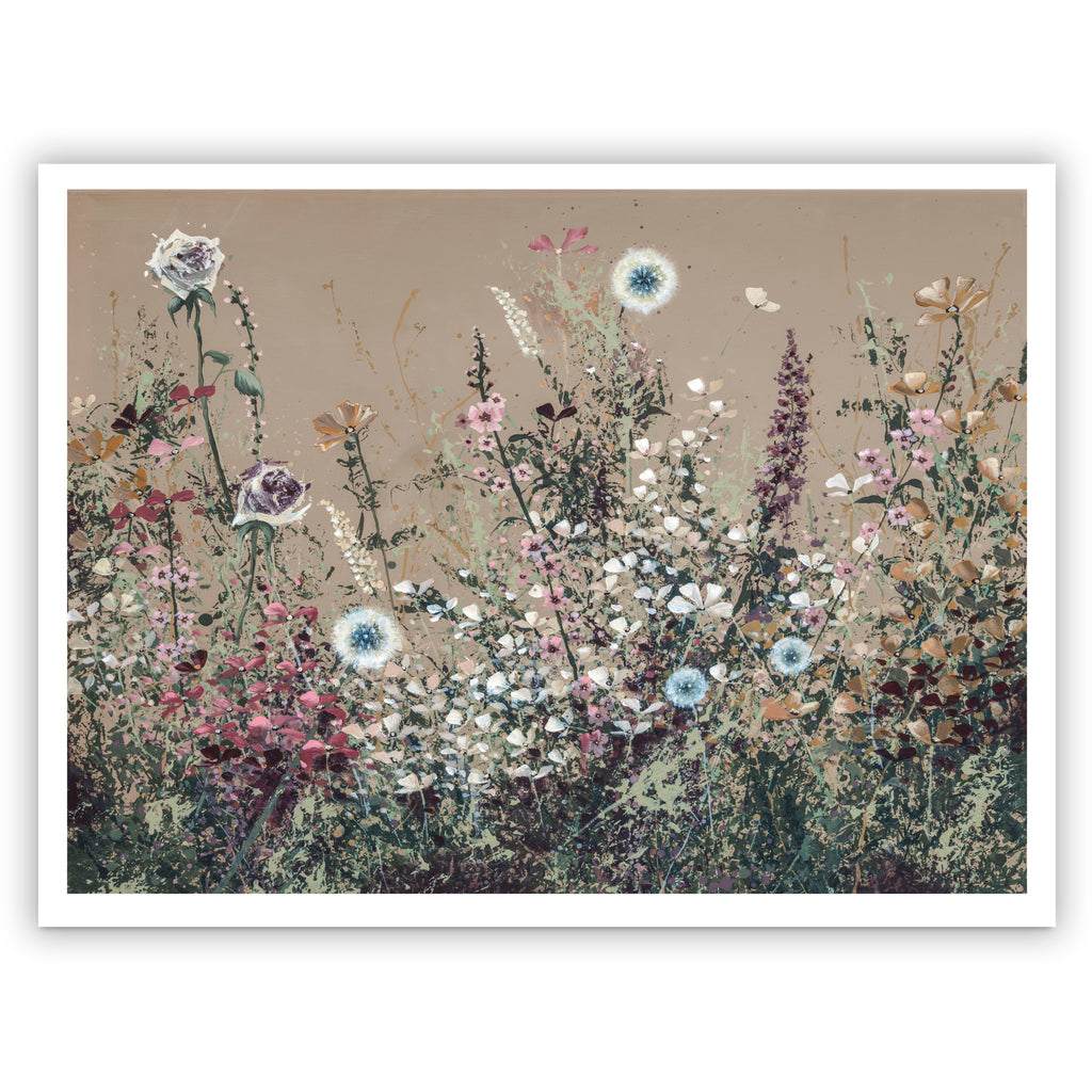 'Whispers Of The Meadow' Hand-Embellished Luxury Canvas